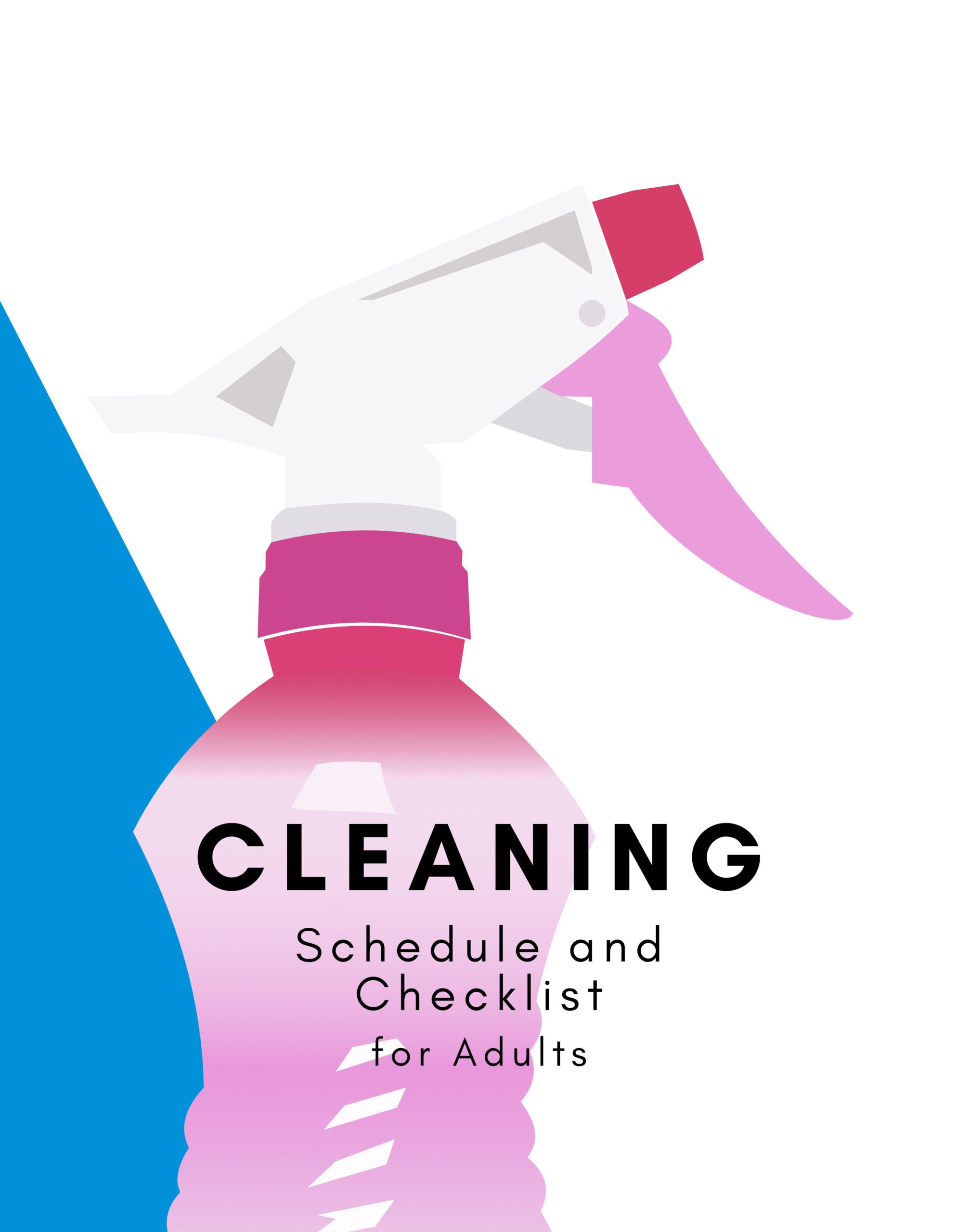 Cleaning Schedule and Checklist for Adults Cover