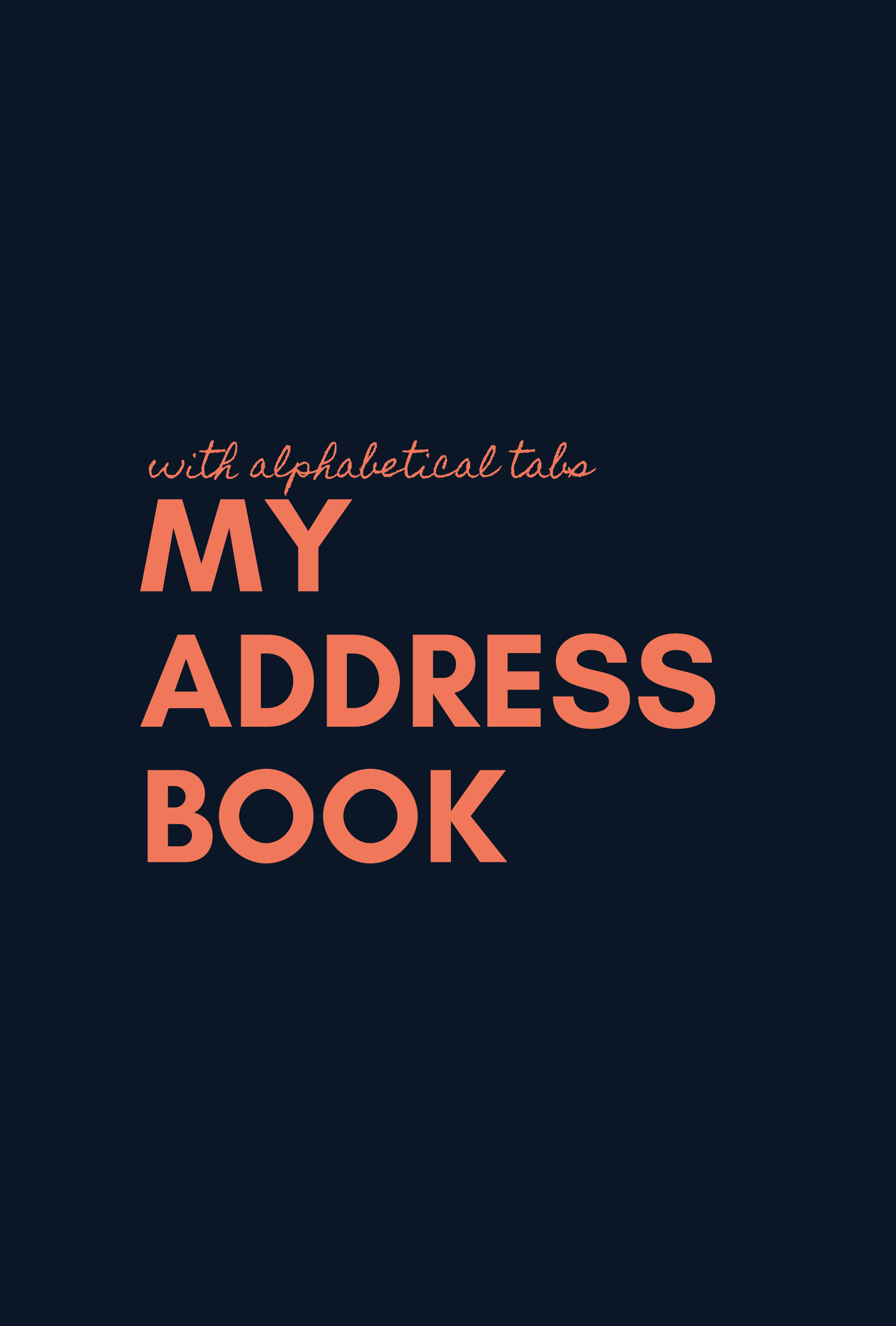 My Address Book Cover