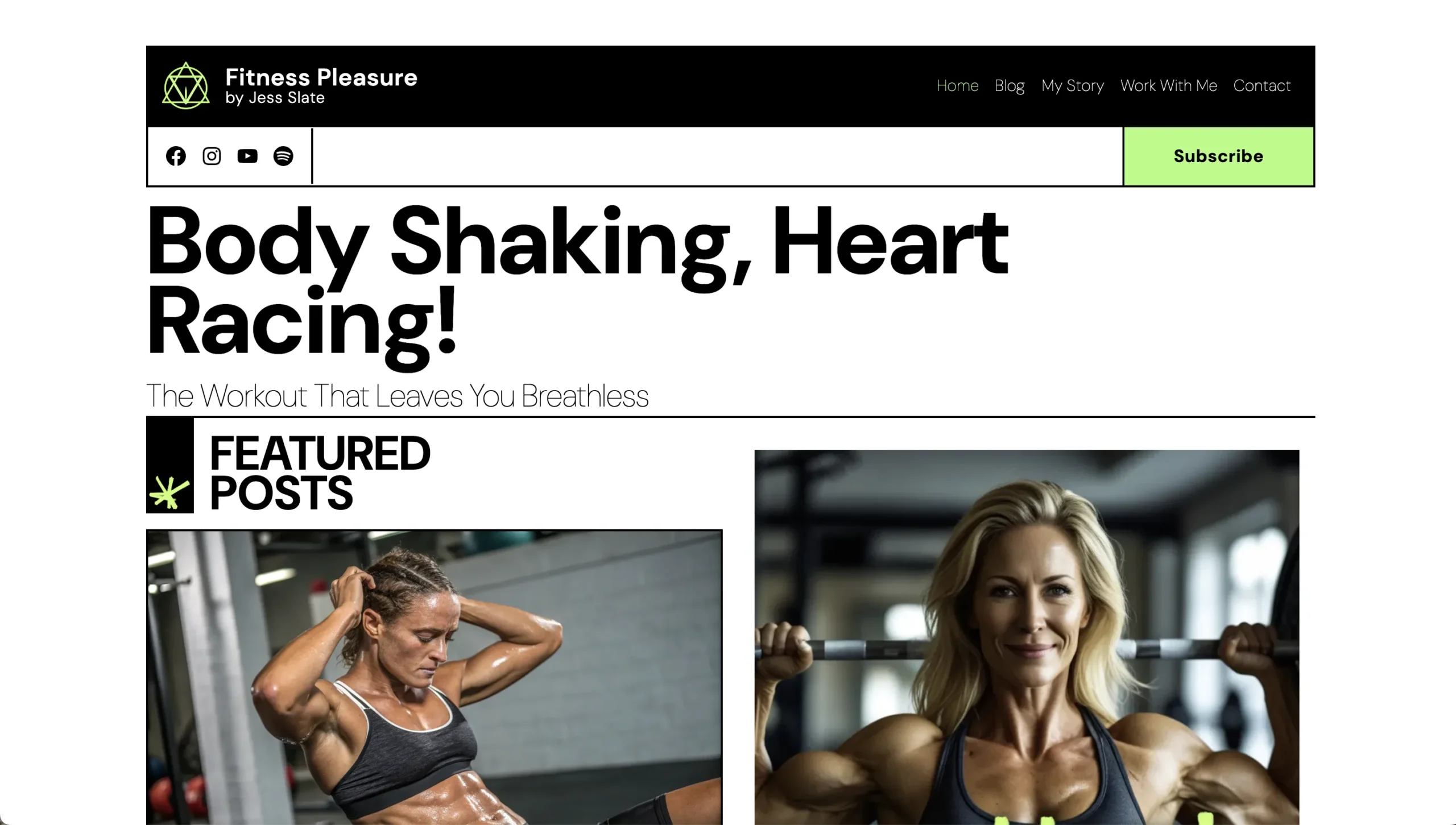 screenshot fitness pleasure