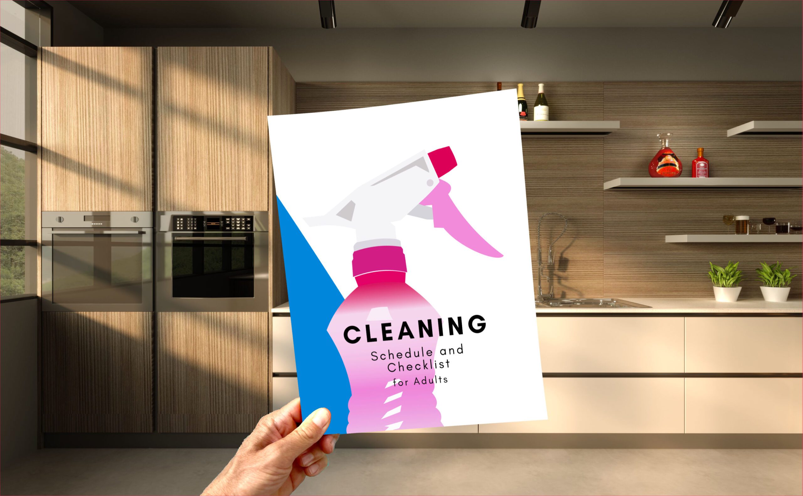 Cleaning Schedule and Checklist for Adults in Hand