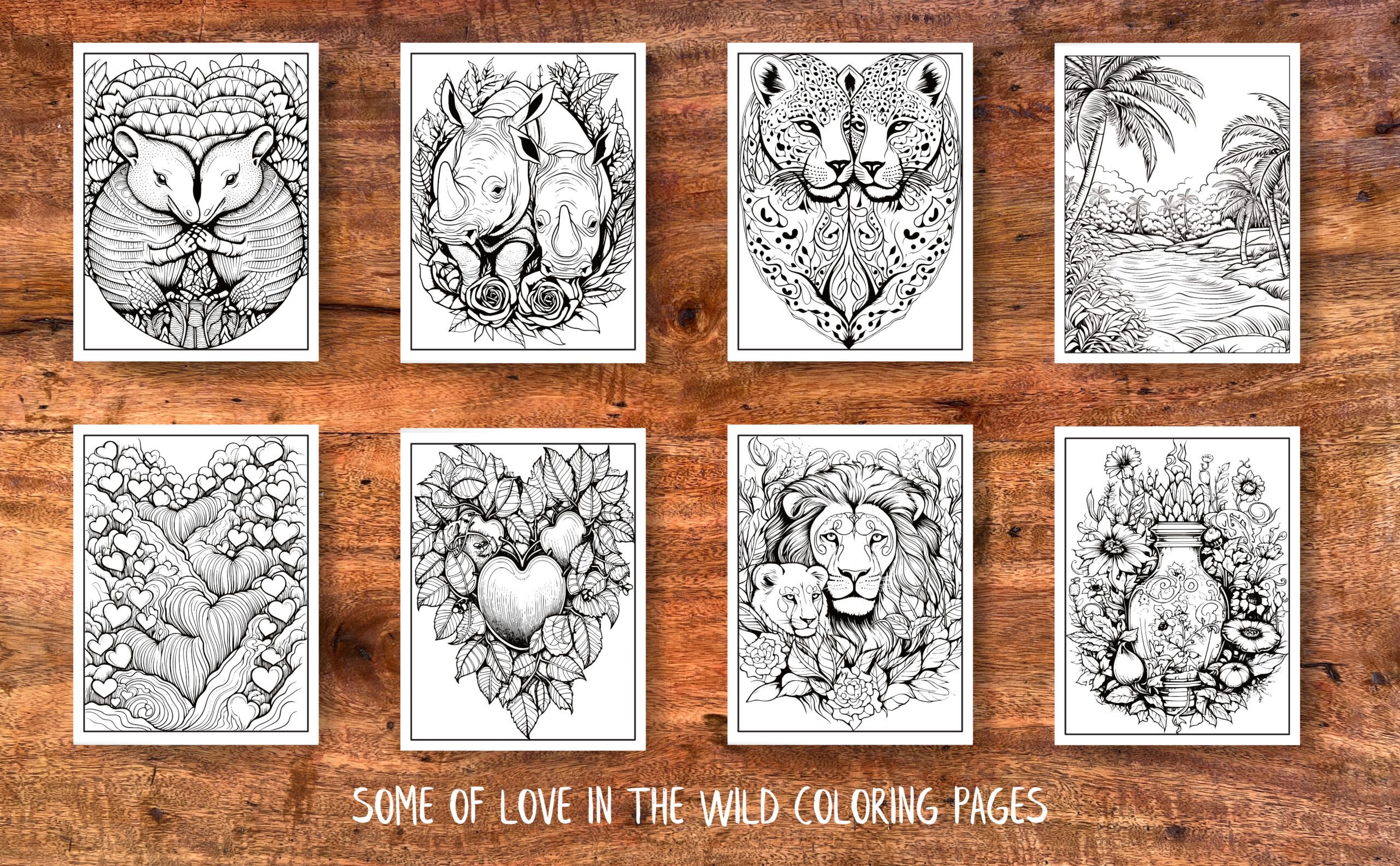 coloring book sample pages