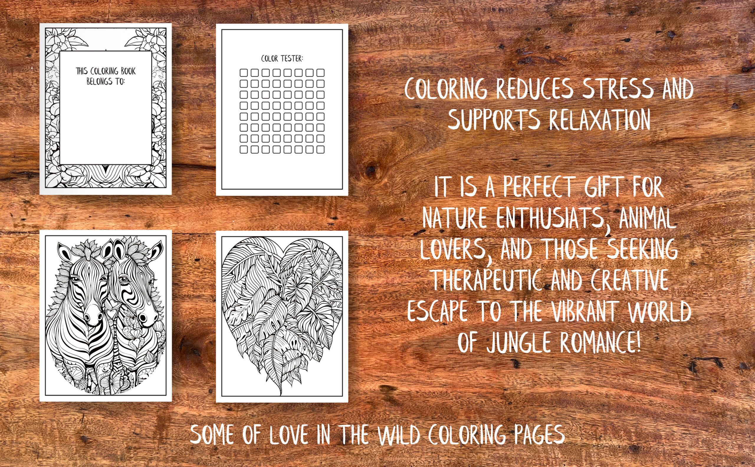coloring book sample pages