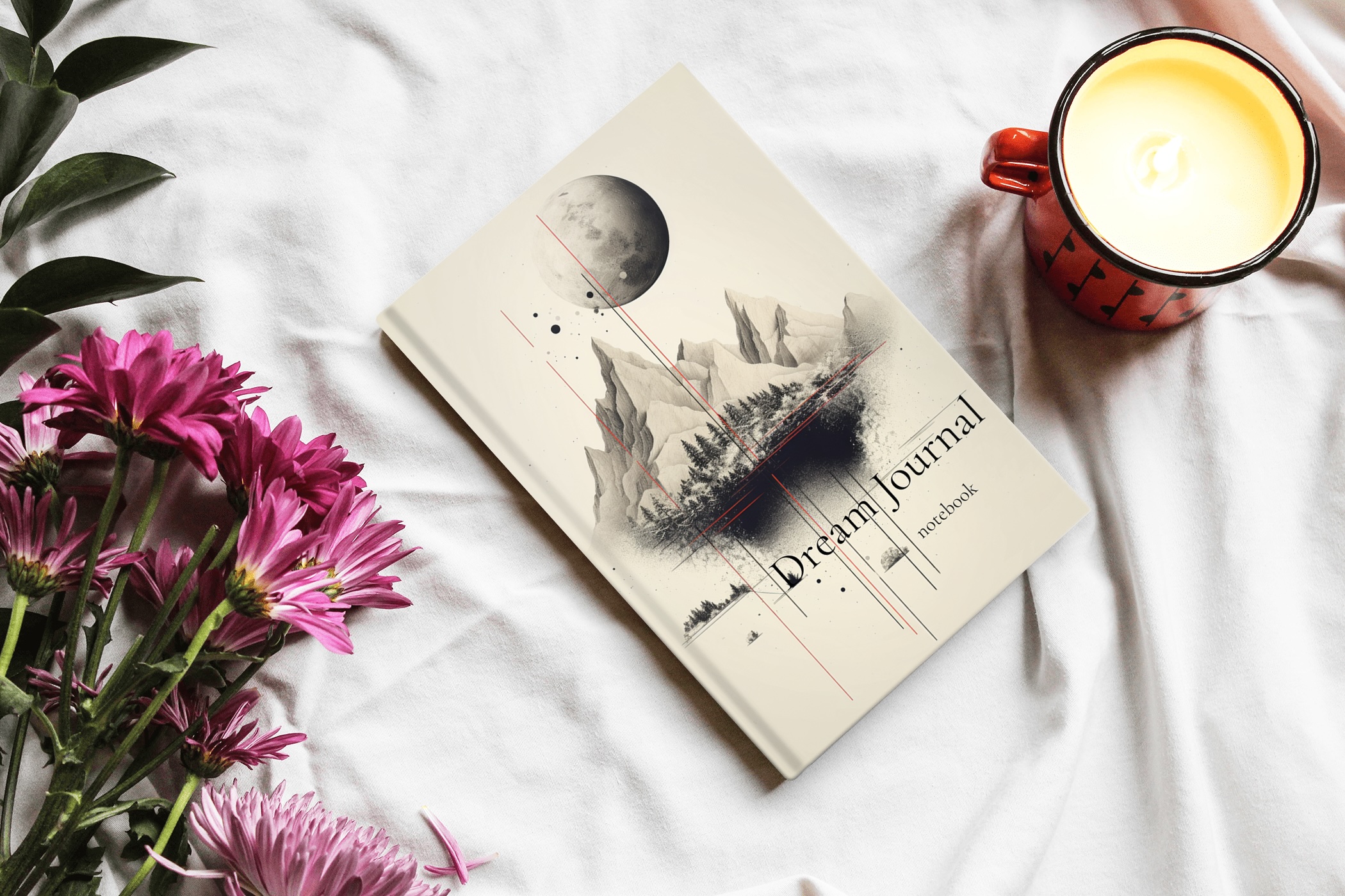 Dream Journal Notebook Simple on a Table