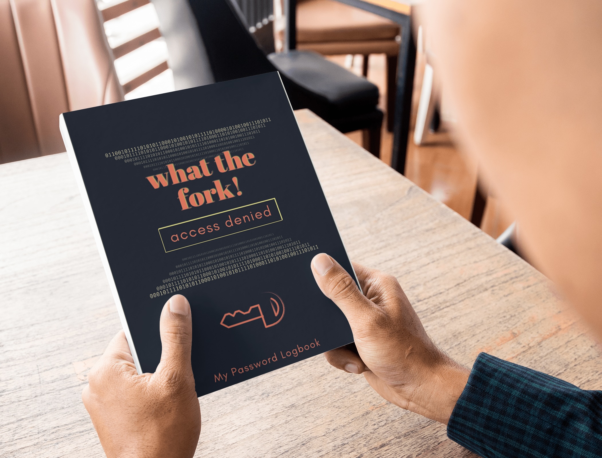 My Password Logbook in Hand